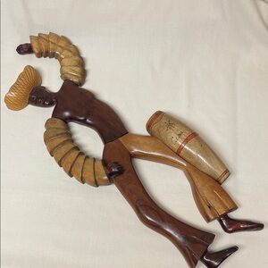 Wooden Wall Art Sculpture from Cuba